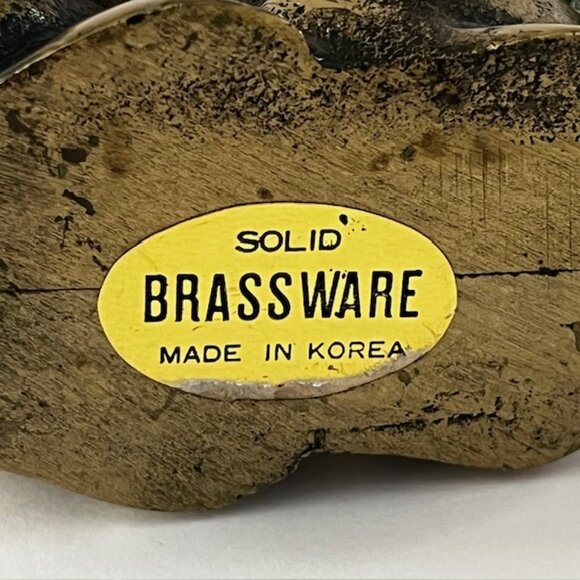 Vintage Brass Bunny Rabbit Figurines - Set of 2 - Picture 7 of 9